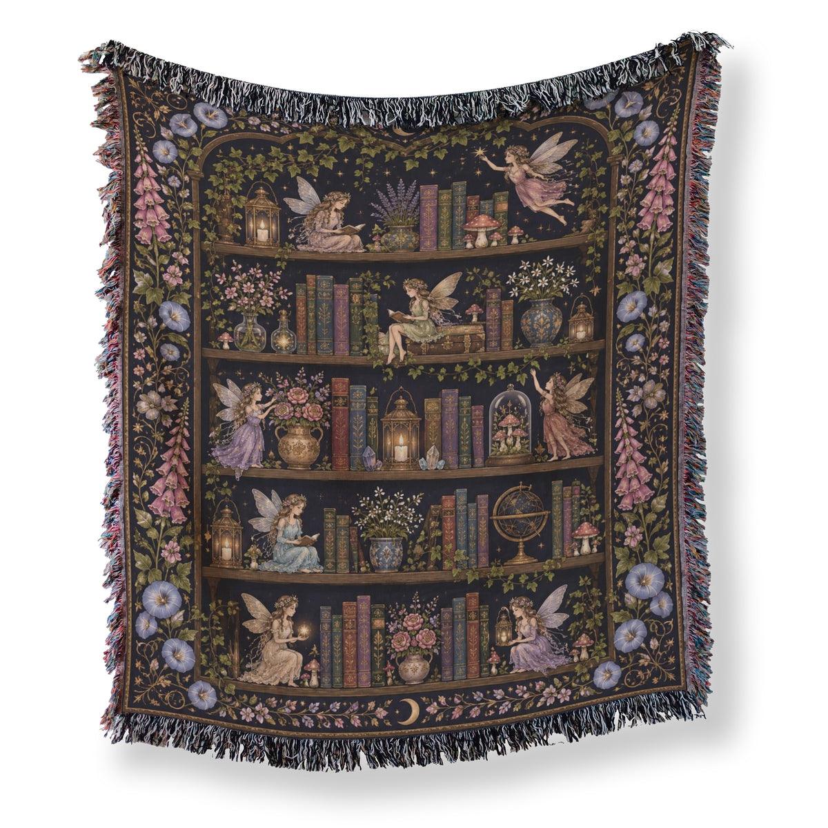 Moonlit Fairy Library Blanket