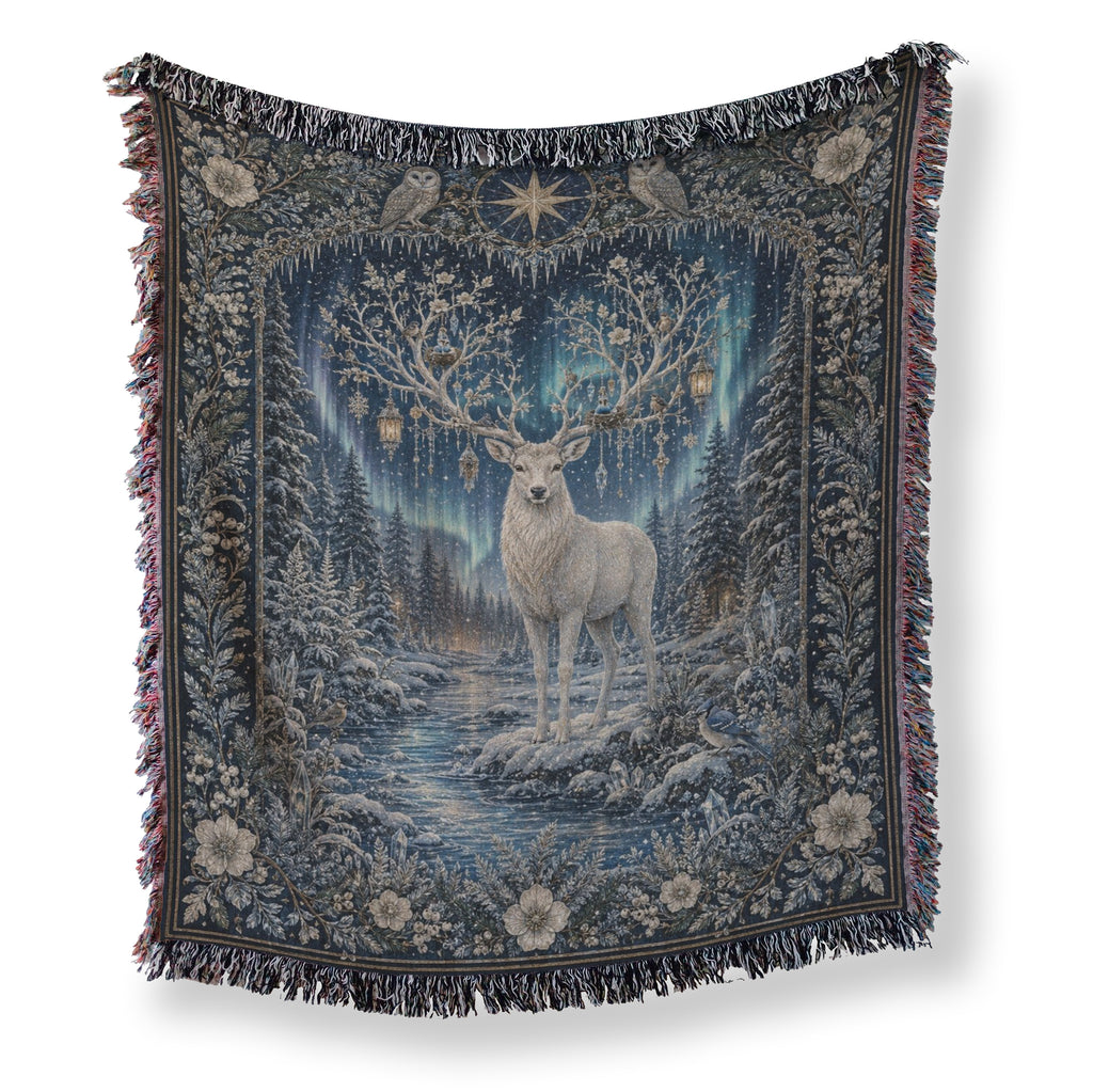 Aurora Stag Woodland Blanket