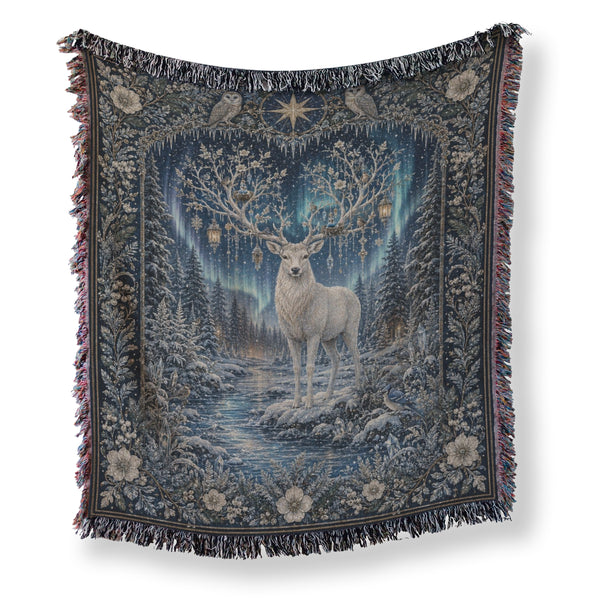 Aurora Stag Woodland Blanket