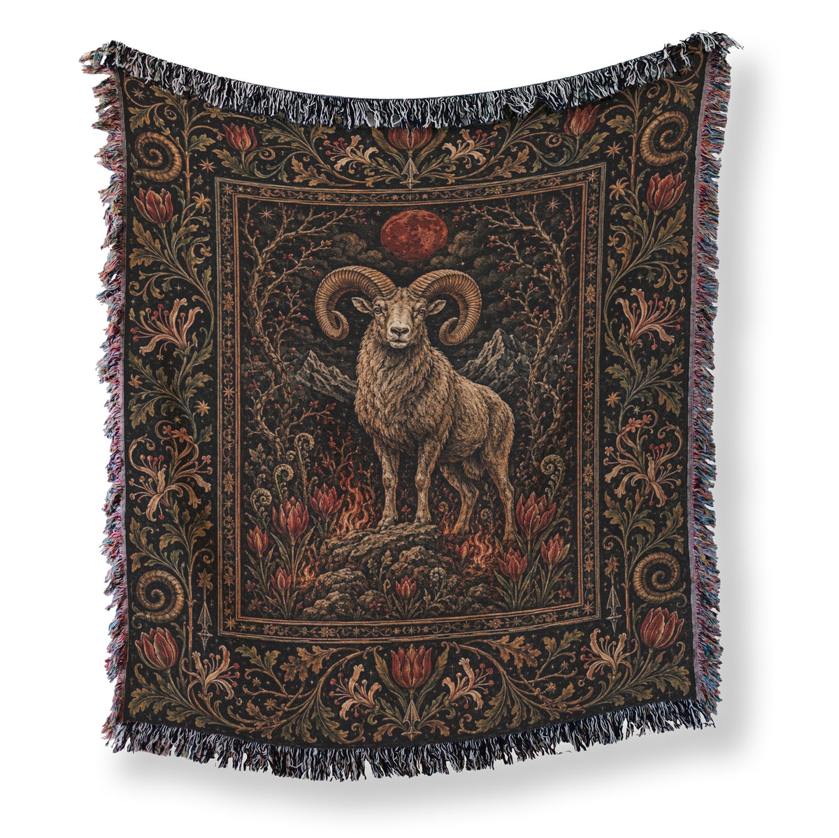 Aries Ember Ram Zodiac Blanket Main image