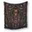 Moonlit Cat Garden Blanket