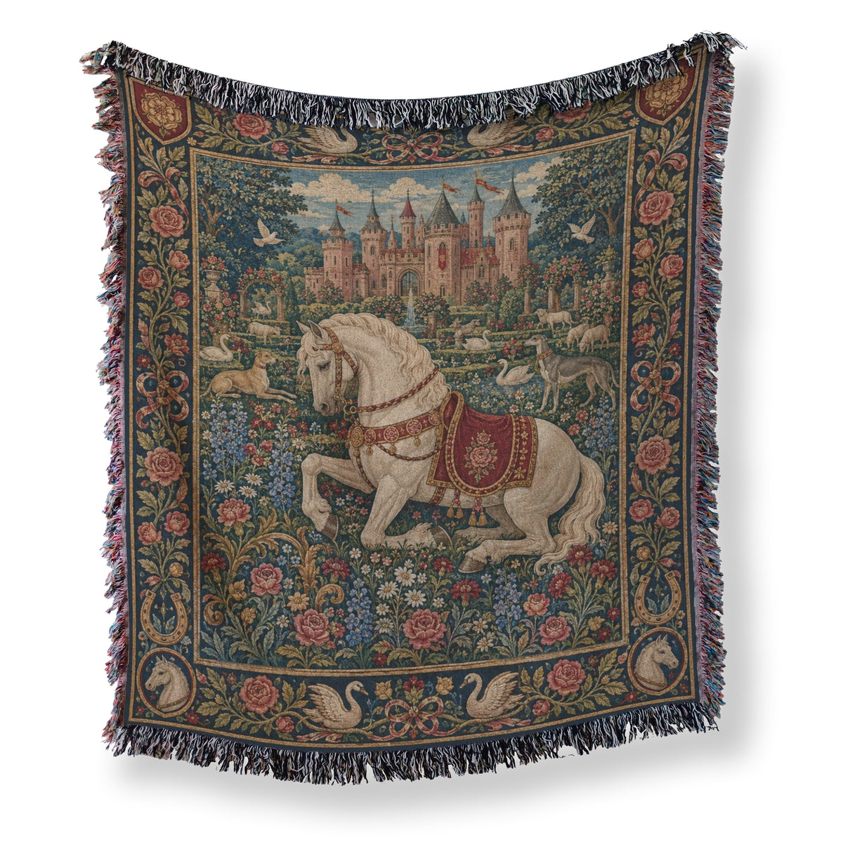 The Rose Court Warhorse Blanket