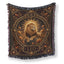 Leo Golden Sun Lion Zodiac Blanket