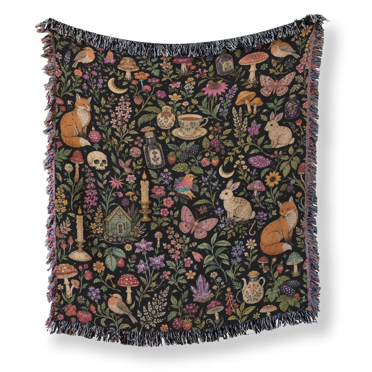 Enchanted Cottagecore Forest Blanket Main image