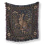 Crescent Moon Hare Tapestry Blanket