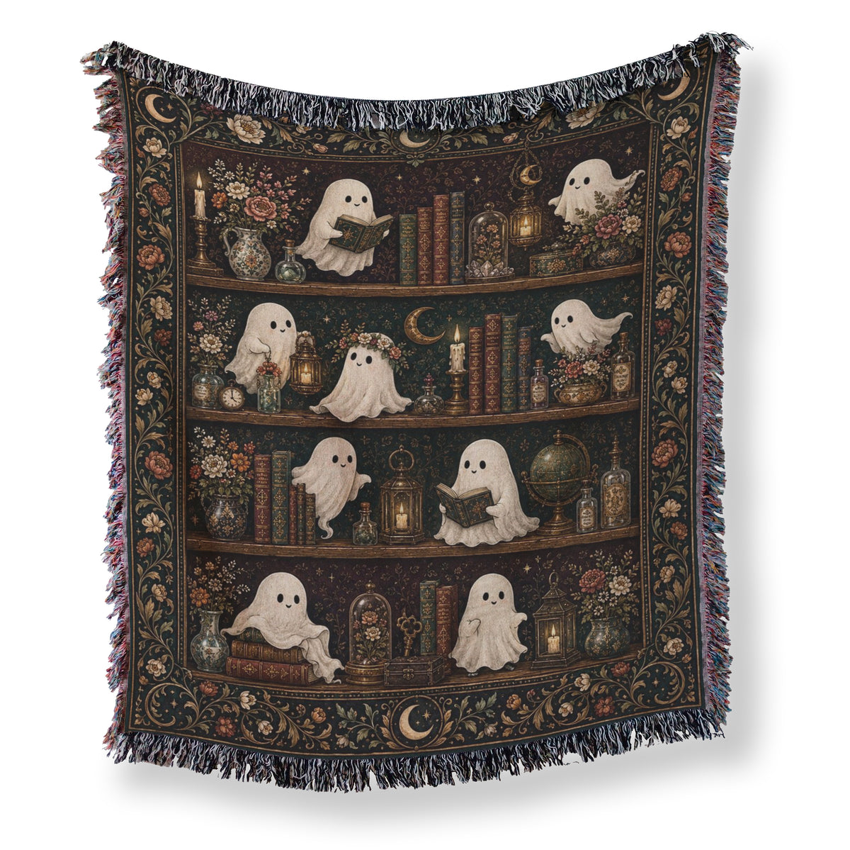 Ghosts of the Haunted Library Blanket