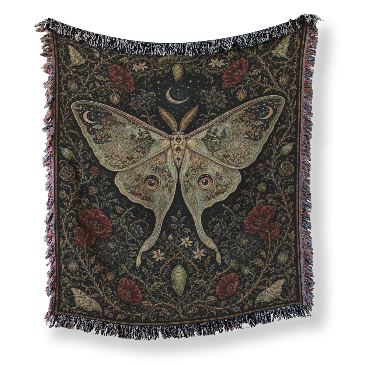 Celestial Luna Moth Blanket Main image