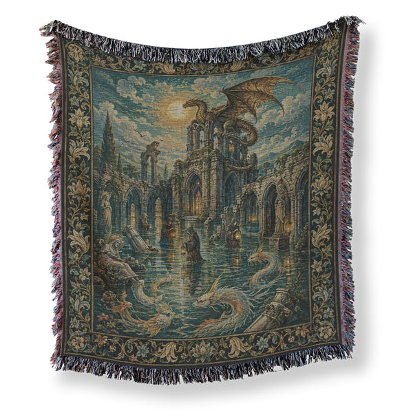 The Dragon of the Drowned Abbey Blanket
