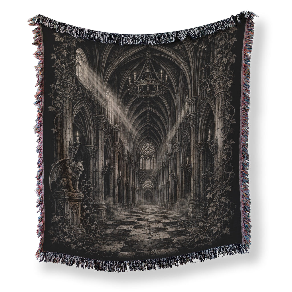 Abandoned Gothic Cathedral Blanket