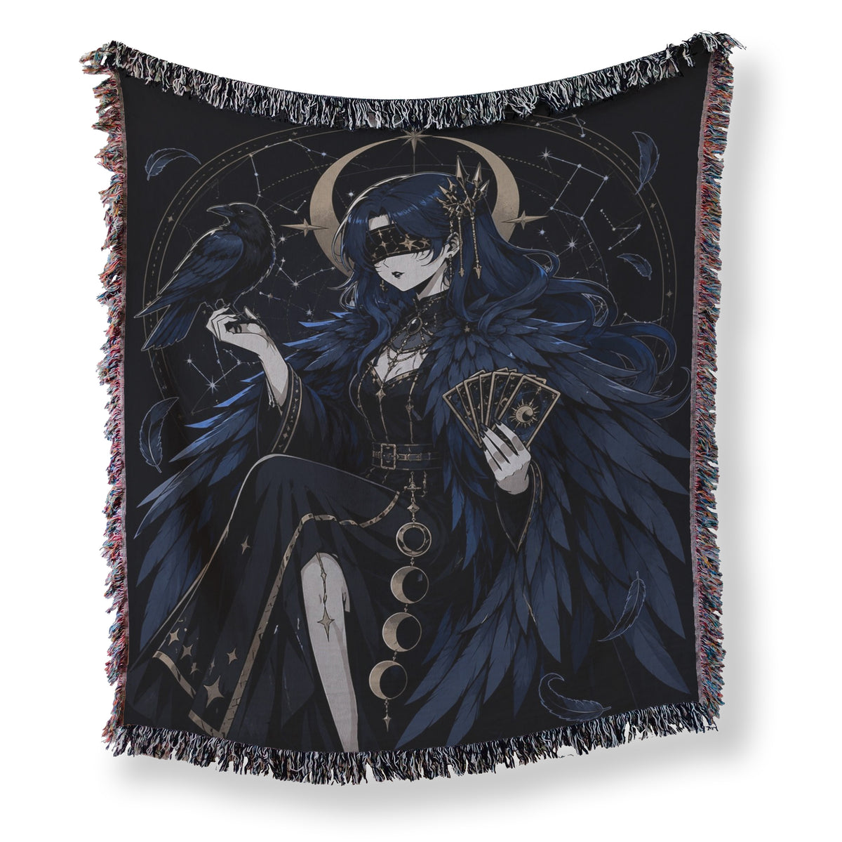 Raven Oracle Celestial Blanket