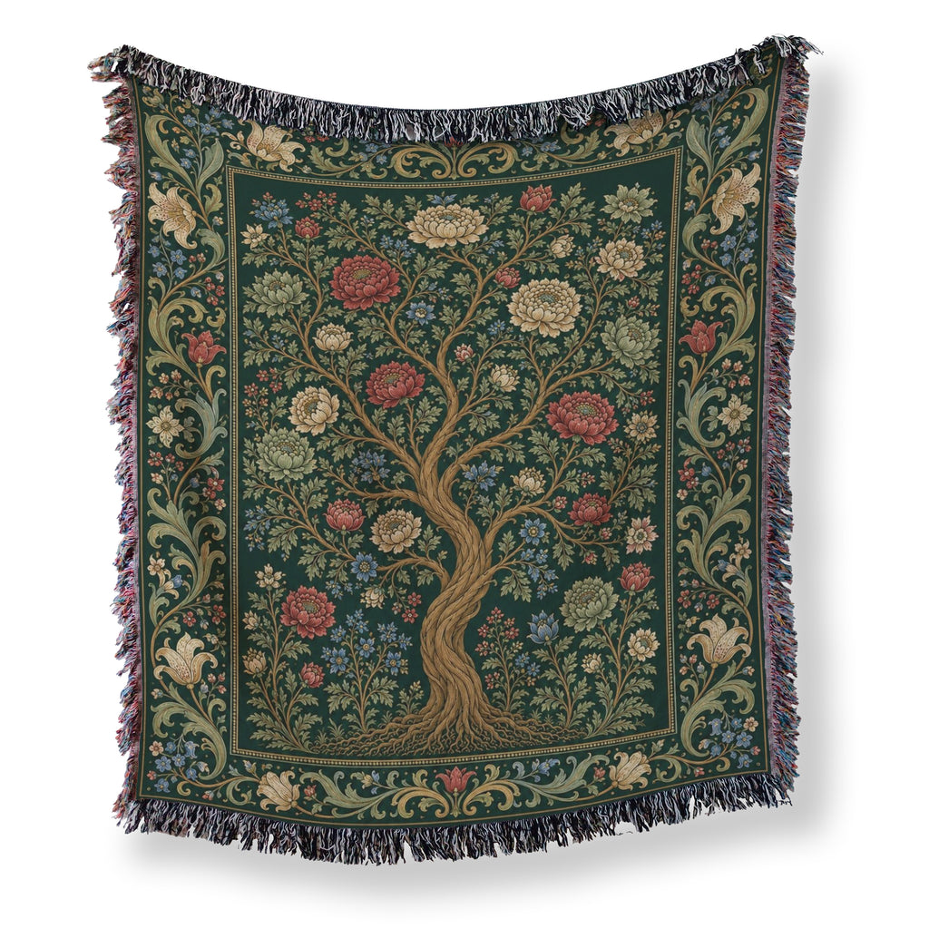 Evergreen Garden Tree Blanket