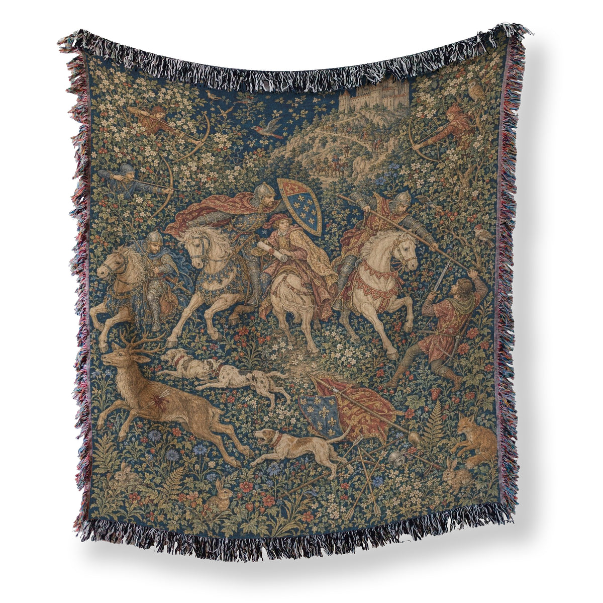 The Hunt Beneath the Hilltop Castle Blanket Main image