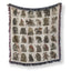 Dark Woodland Bestiary Blanket