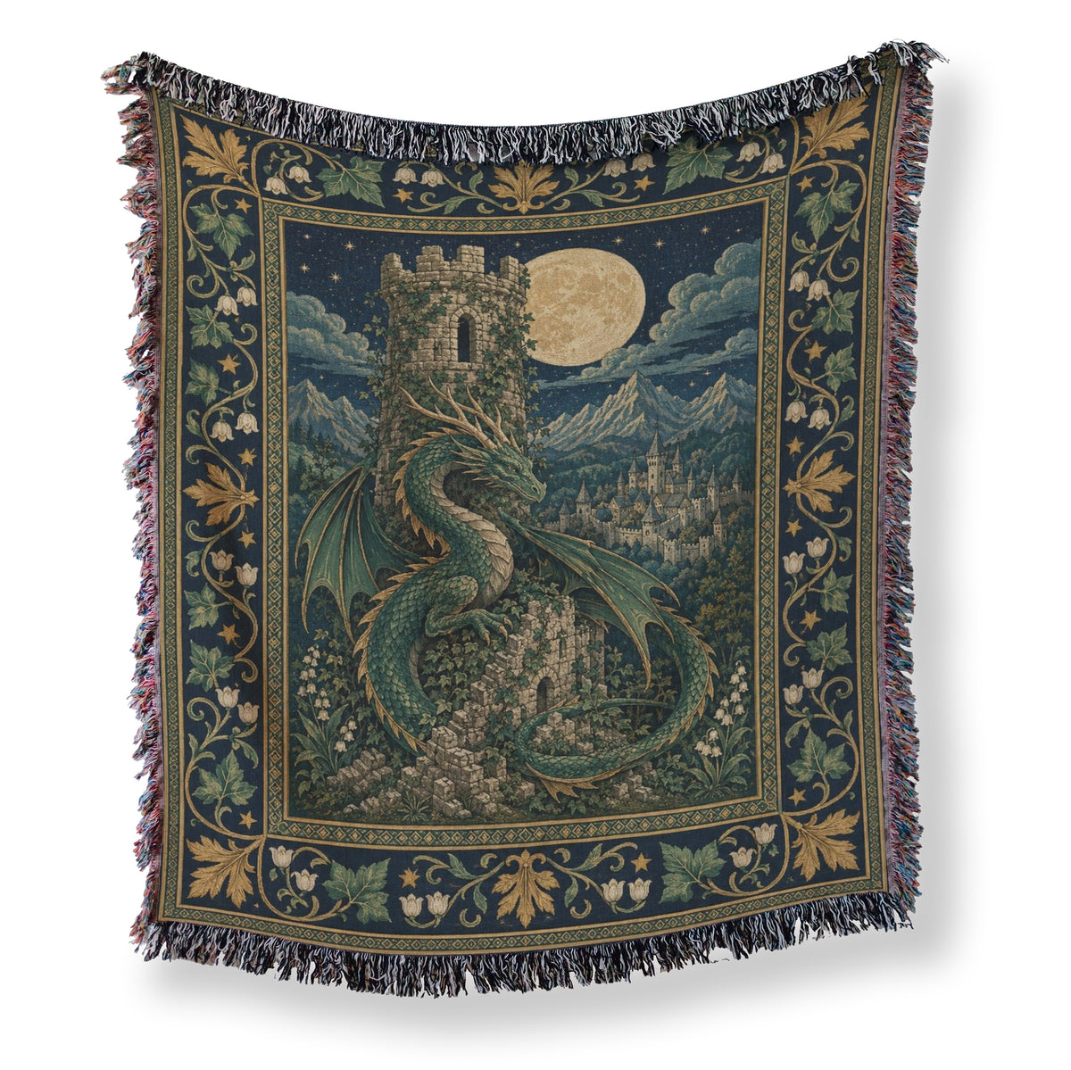 The Moonwatch Tower Dragon Blanket