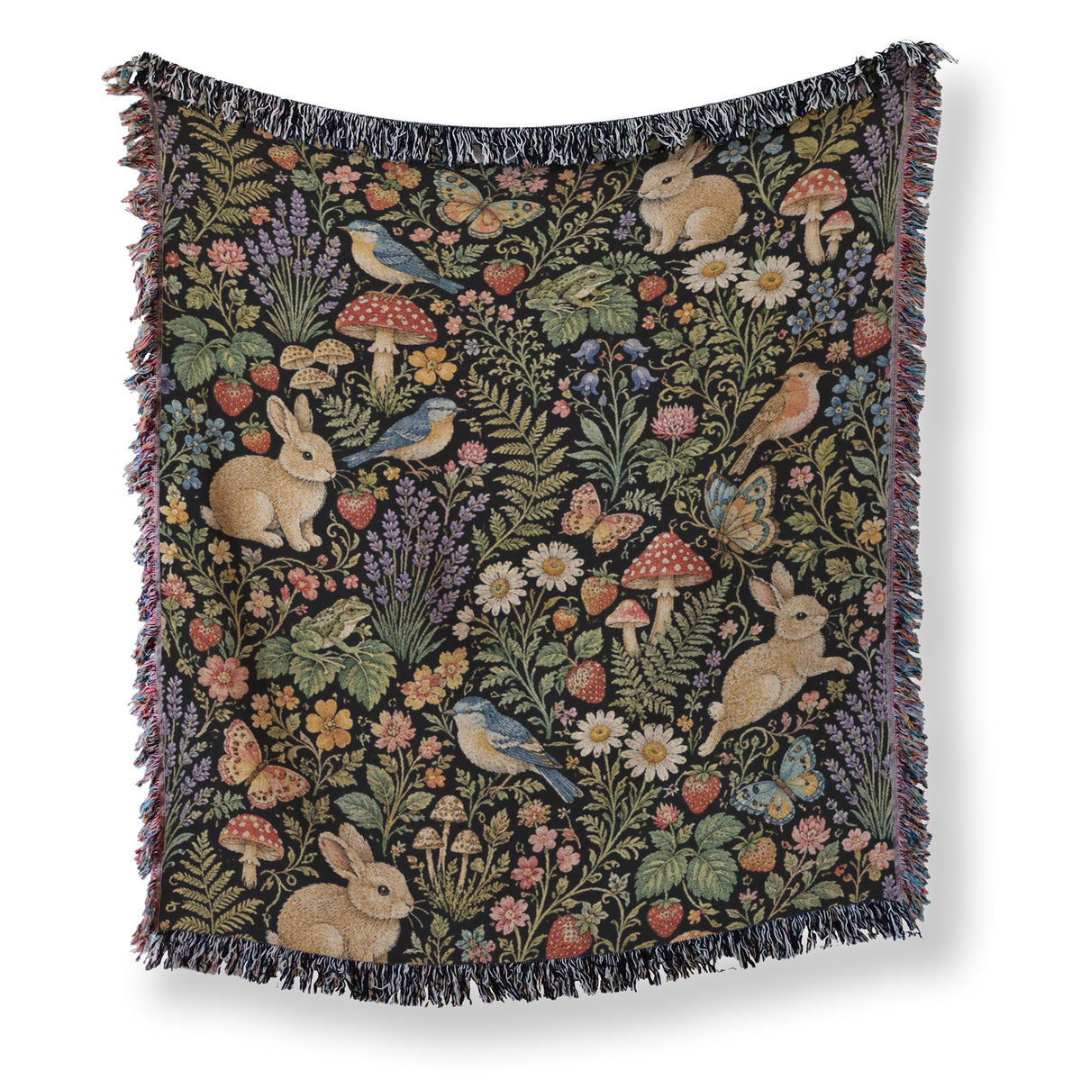 Rabbit & Wildflower Meadow Blanket