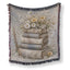 Daisy & Vintage Books Blanket