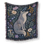 Moon Garden Wolf Blanket