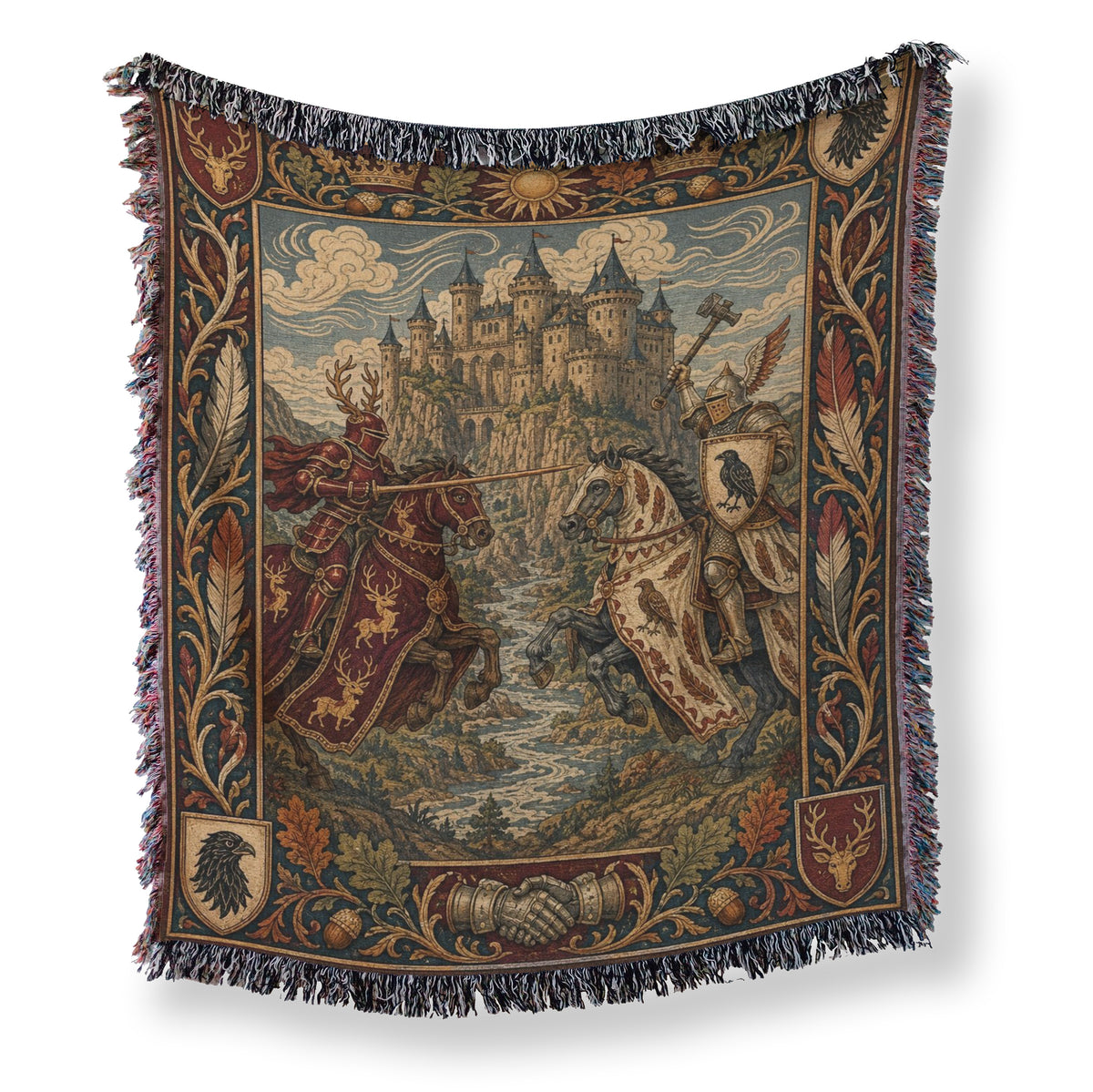 The Raven & Stag Knights Blanket Main image