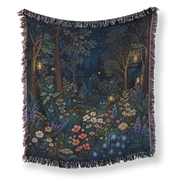 Lanterns in the Wildflower Wood Blanket