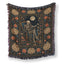 Golden Chrysanthemum Skeleton Reader Blanket