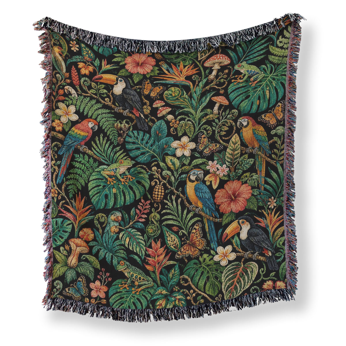 Tropical Birds Jungle Blanket Main image