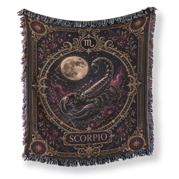 Scorpio Midnight Scorpion Zodiac Blanket