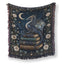 Crescent Moon Blue Dragon Blanket