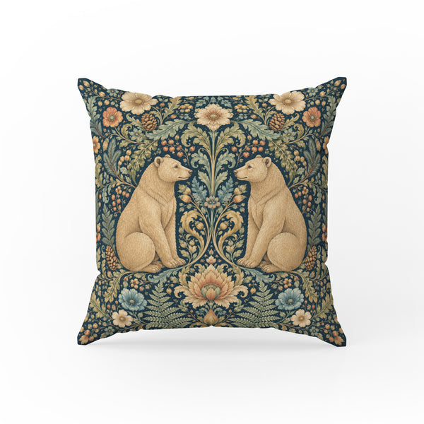 The Bear Garden – Ornate Woodland Pillow