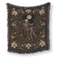 Moonlit Lily Skeleton Reader Blanket