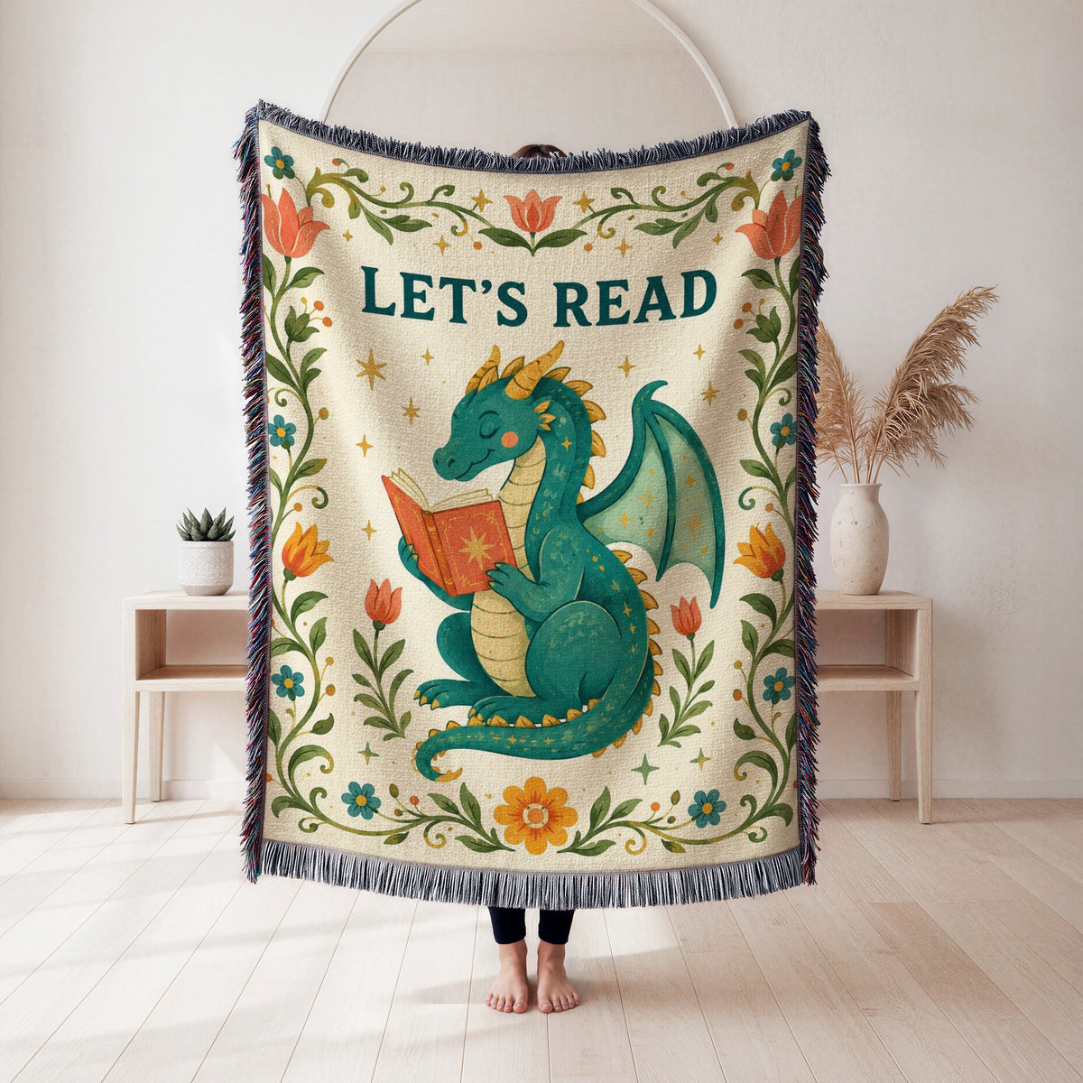 Let’s Read Bookish Dragon Blanket