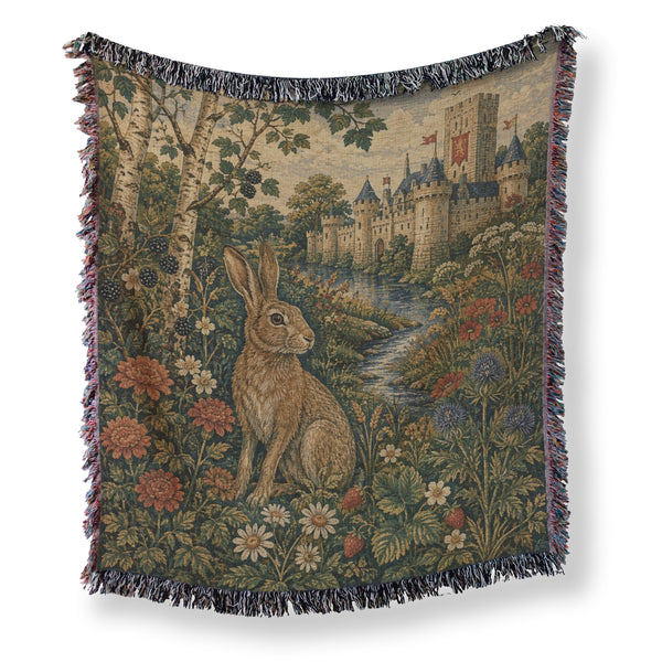 The Castle Meadow Hare Blanket