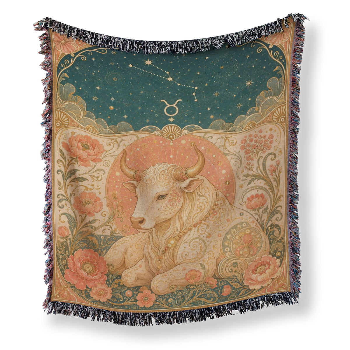 Taurus Floral Bull Blanket