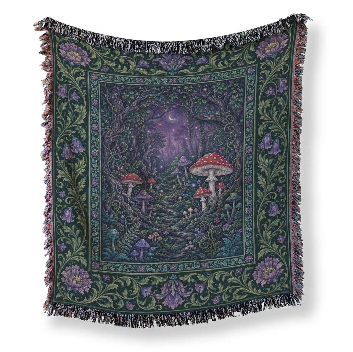 Mushroom Moonway Blanket