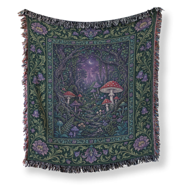 Mushroom Moonway Blanket