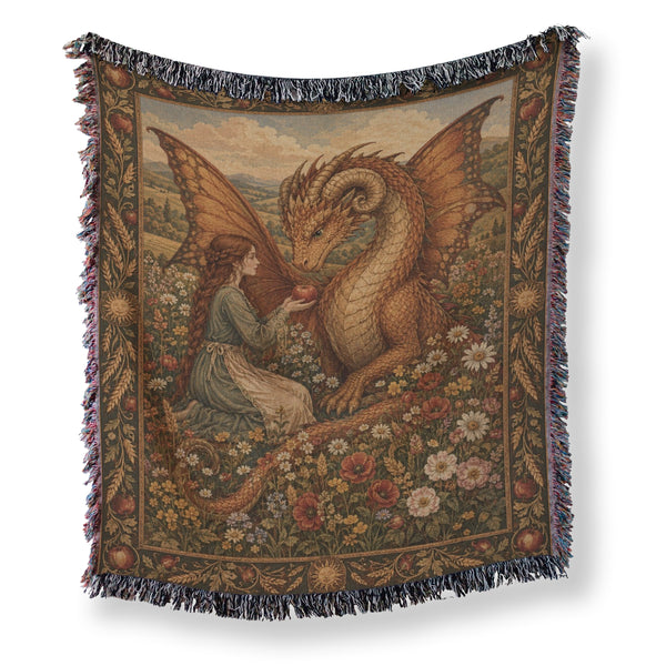 The Apple Meadow Dragon Blanket