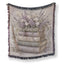 Lavender & Vintage Books Blanket