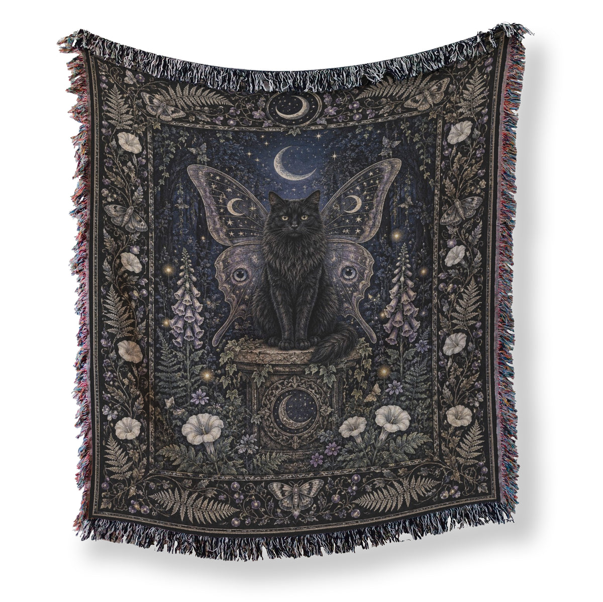 Midnight Fairy Cat Blanket Main image