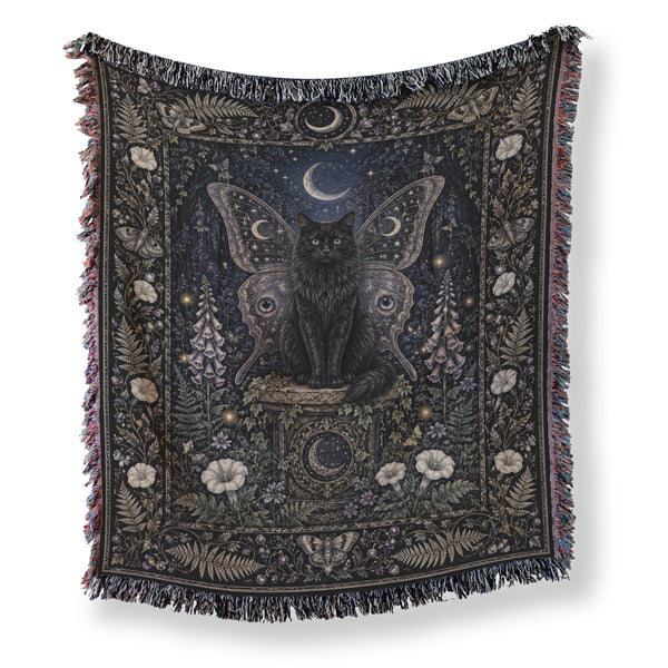 Midnight Fairy Cat Blanket