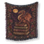 Crimson Moon Dragon Blanket
