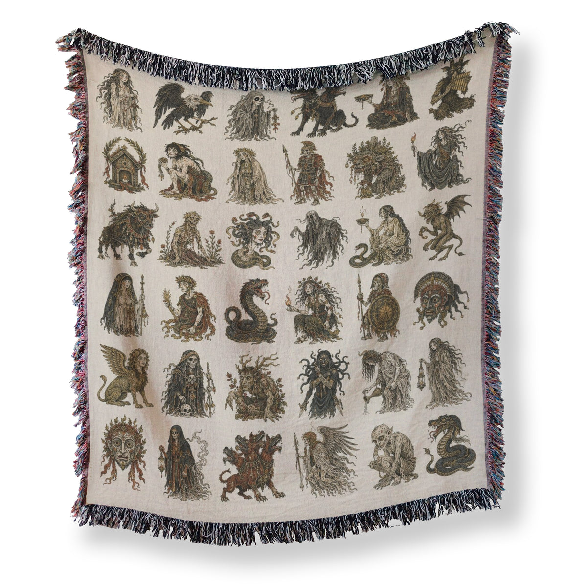 Wandering Spirits Bestiary Blanket Main image