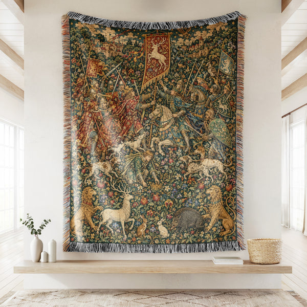 The Battle of the White Stag Banner Blanket