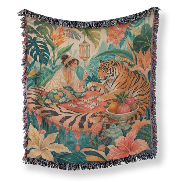 Tiger Card Game Blanket