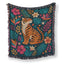 Tropical Tiger Garden Blanket