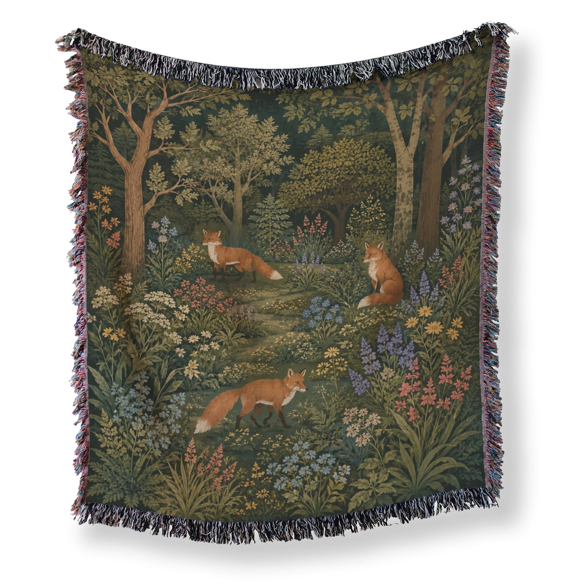Foxes of the Hidden Grove Blanket Main image