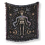 Gemini Twin Swallows – Gothic Skeleton Zodiac Blanket