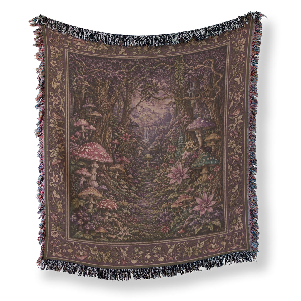 Twilight Mushroom Hollow Blanket