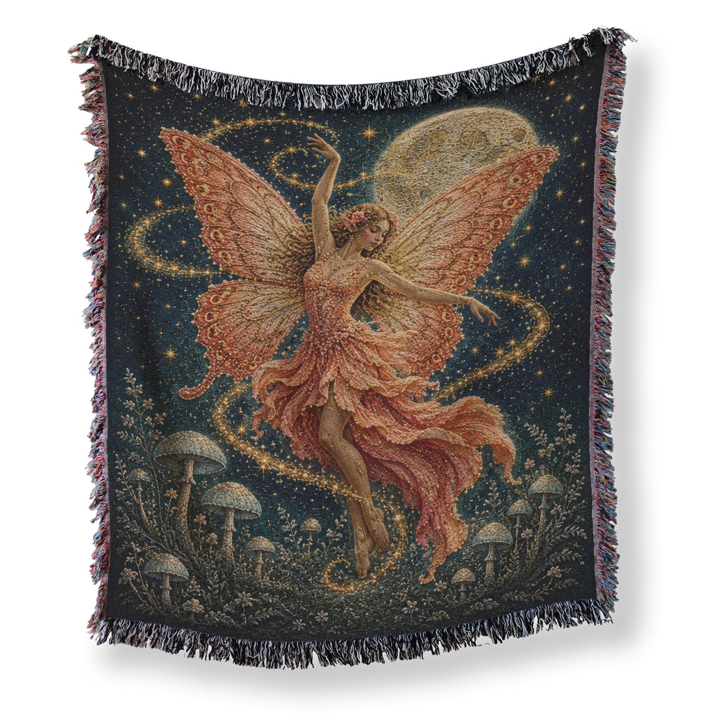 Moonlit Coral Fairy Blanket