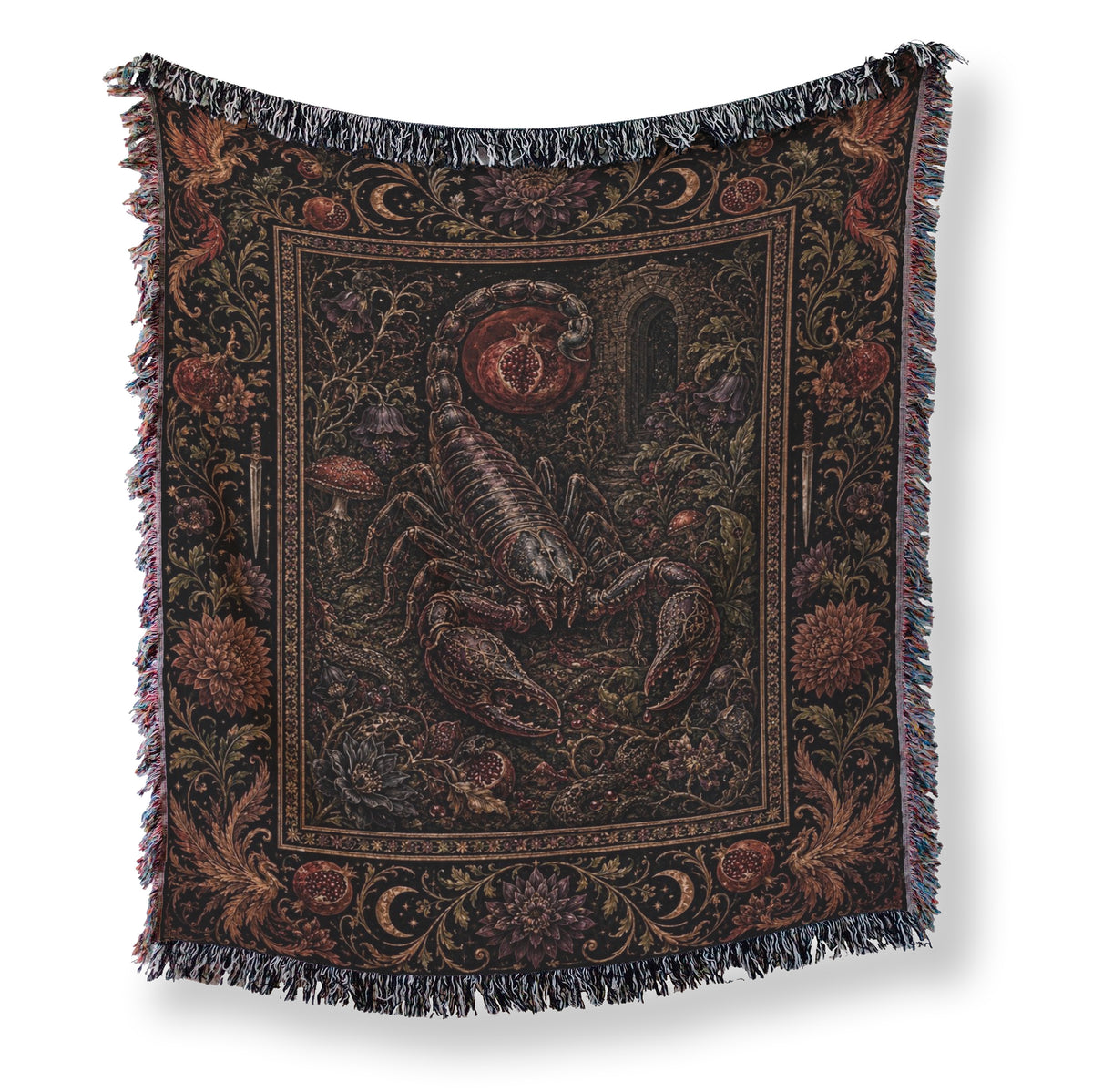 Scorpio Midnight Garden Zodiac Blanket Main image