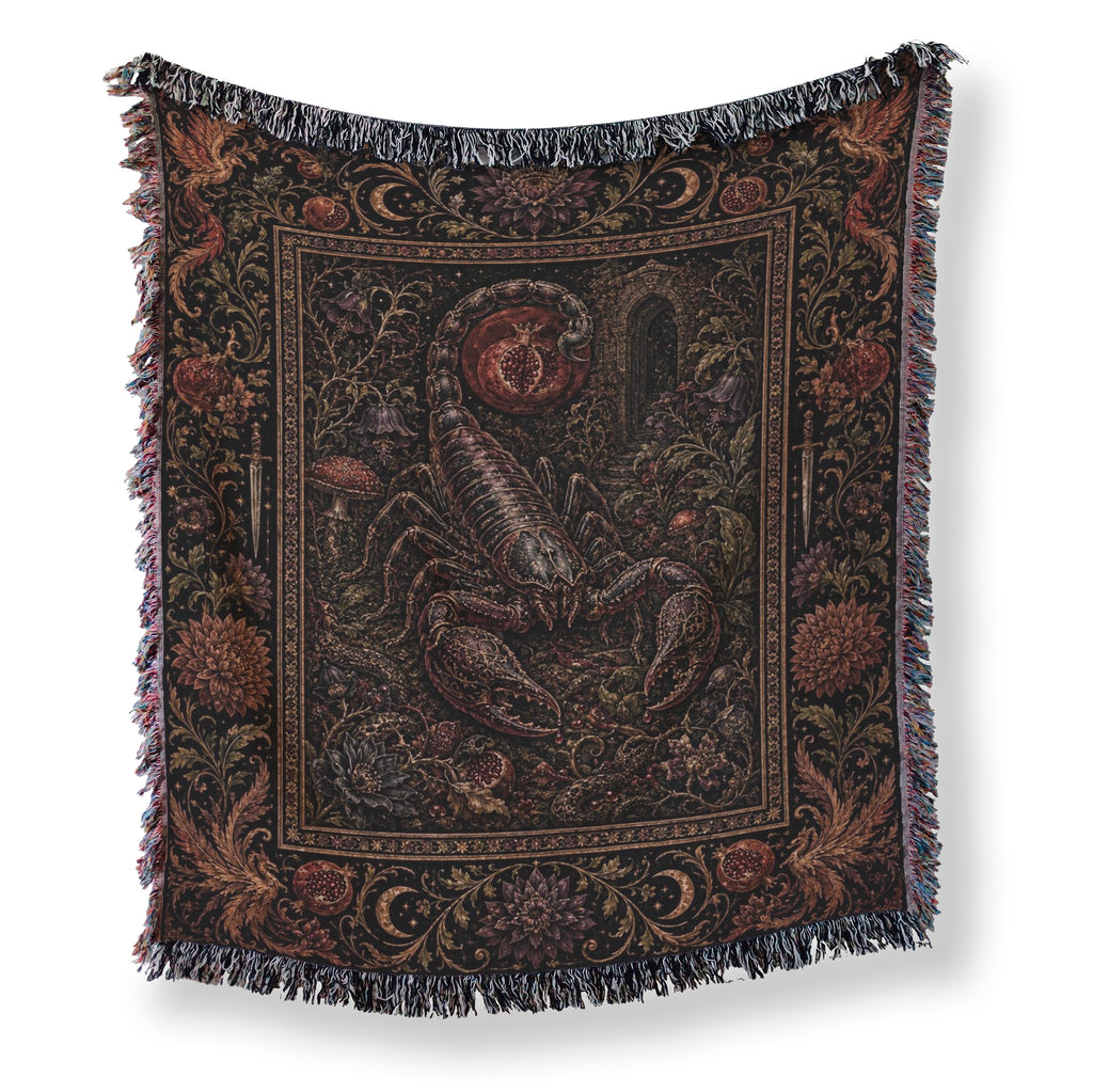Scorpio Midnight Garden Zodiac Blanket