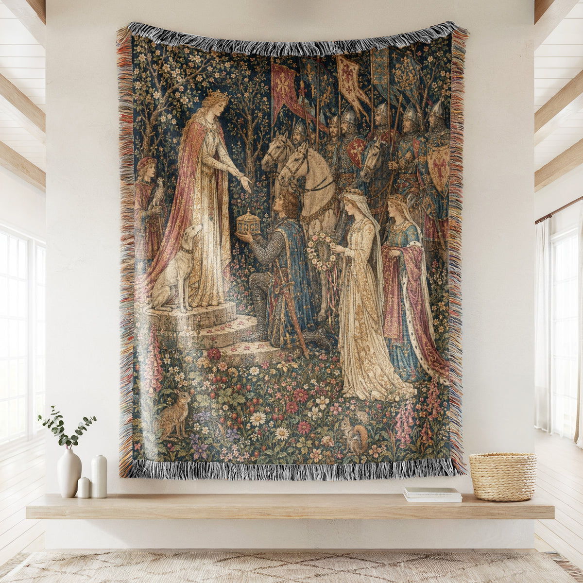 The Lady’s Courtly Tribute Blanket
